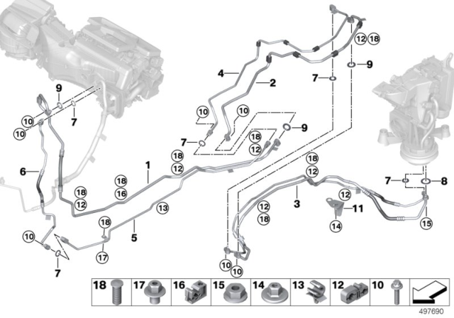 2020 BMW X7 SUCTION LINE, UNDERFLOOR, PA Diagram for 64536813590