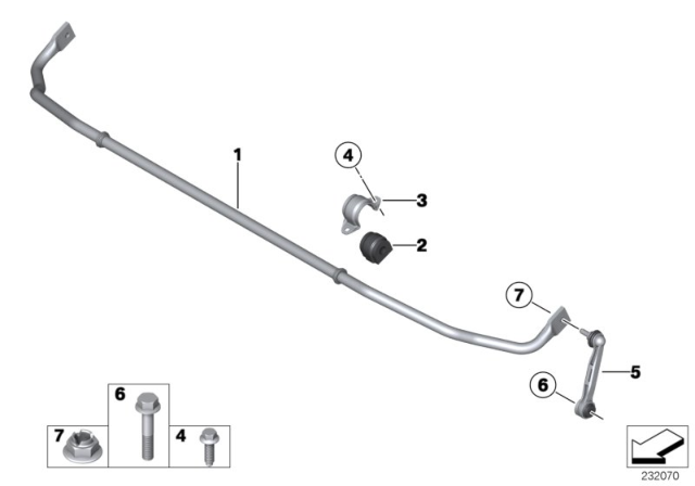 2017 BMW X3 Rear Swing Support Diagram for 33556790324