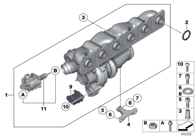 2016 BMW X6 Turbo Charger Diagram