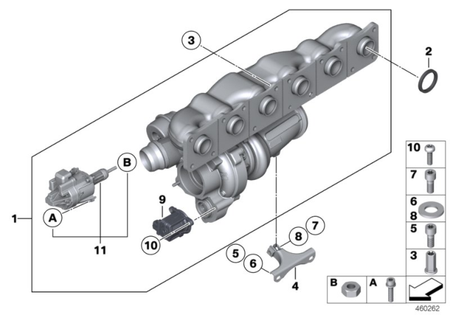 2017 BMW X5 Turbo Charger Diagram