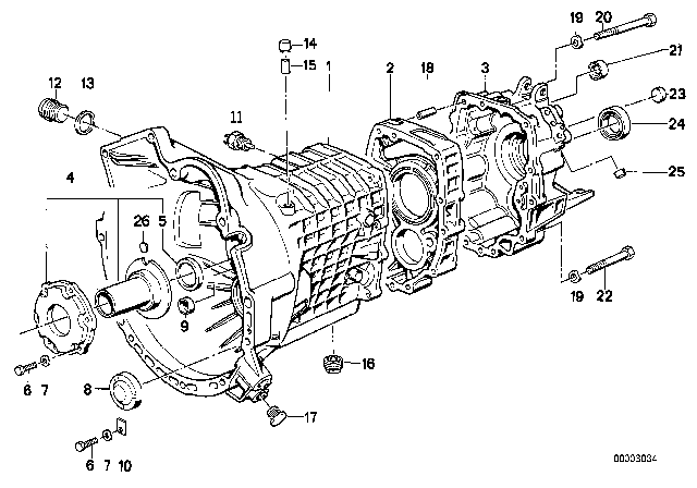 1988 BMW M5 Insert Diagram for 23221224301