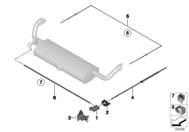 2012 BMW X5 M Vacuum Control, Exhaust Flap Diagram