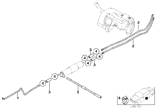 2002 BMW Z3 Fuel Pipe Diagram