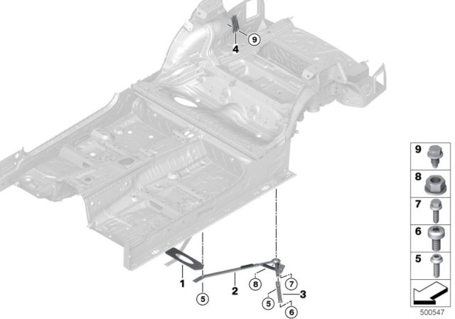 2018 BMW M2 Struts, Rear End Diagram