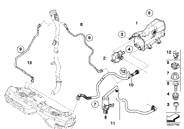 2014 BMW X1 Cable For Onboard Diagnosis Diagram for 16137207360