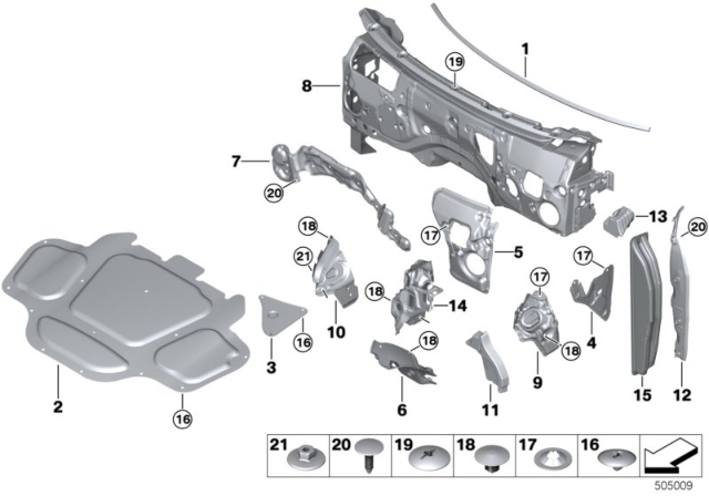 2020 BMW X6 SEALING SIDE PANEL RIGHT Diagram for 51487472018