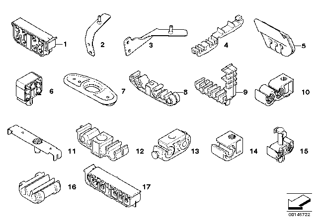 2005 BMW 525i Brake Pipe Rear / Mounting Diagram