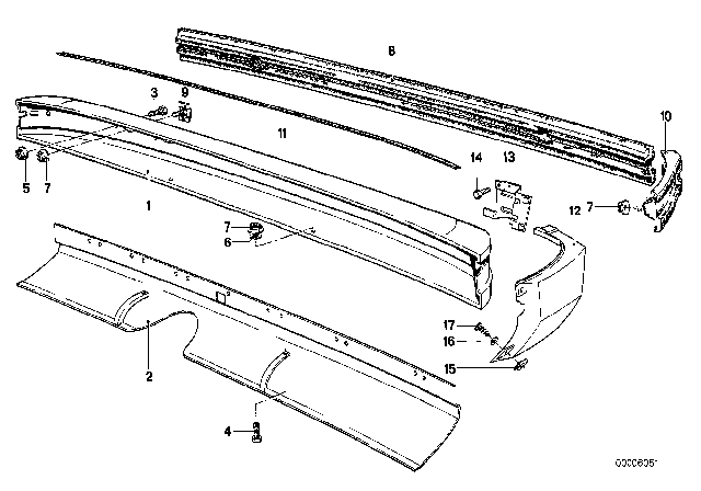 1977 BMW 630CSi Bracket, Right Diagram for 51121861052