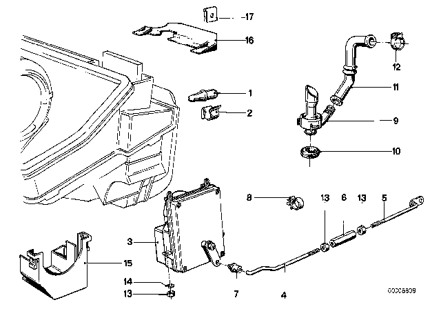 1984 BMW 733i Control Unit Diagram for 64111368451