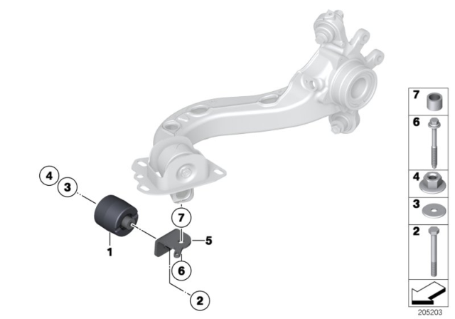 2009 BMW Z4 Spacer Diagram for 33306792428