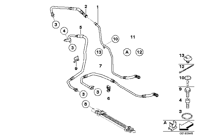 2008 BMW 535xi Holder Diagram for 17227563859