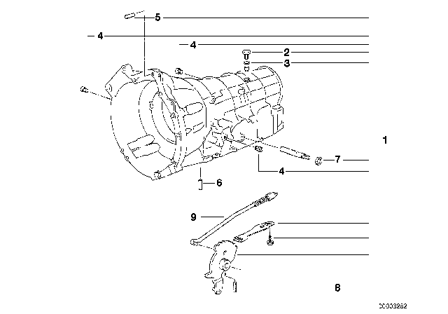 1996 BMW M3 Housing With Mounting Parts (A5S310Z) Diagram