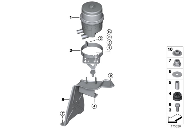 2009 BMW 335i Bracket, Oil Carrier, Top Diagram for 32416768095