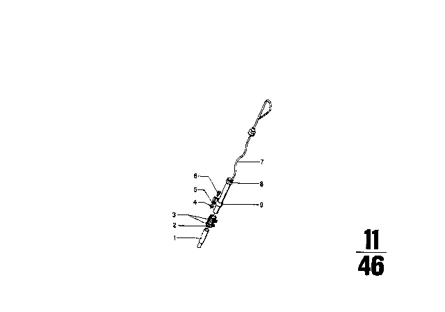 1973 BMW 2002tii Dipstick Diagram 2