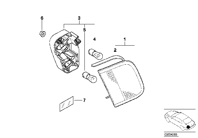 2000 BMW 323Ci Rear Light Diagram 3