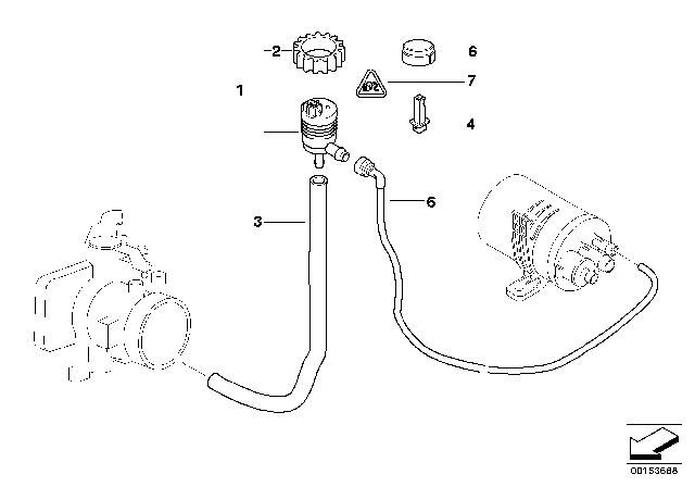 1999 BMW 323i Vent Pipe Diagram for 13901437611