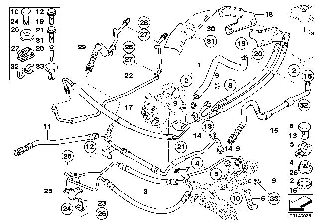 2005 BMW 530i Bracket, Expansion Hose Diagram for 32416761522