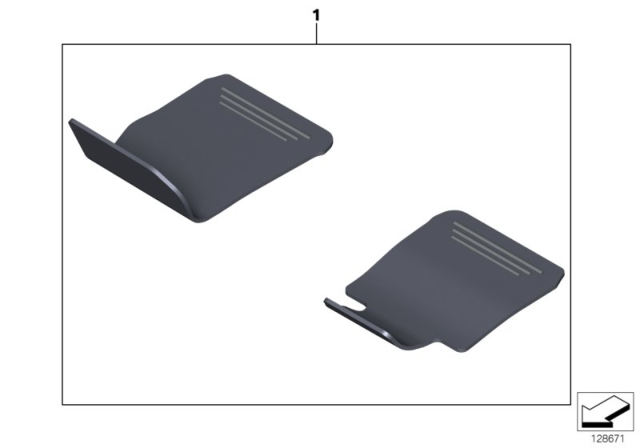 2005 BMW Z4 Floor Mats Diagram 2