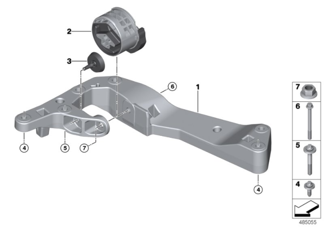 2019 BMW X4 Gearbox Suspension Diagram