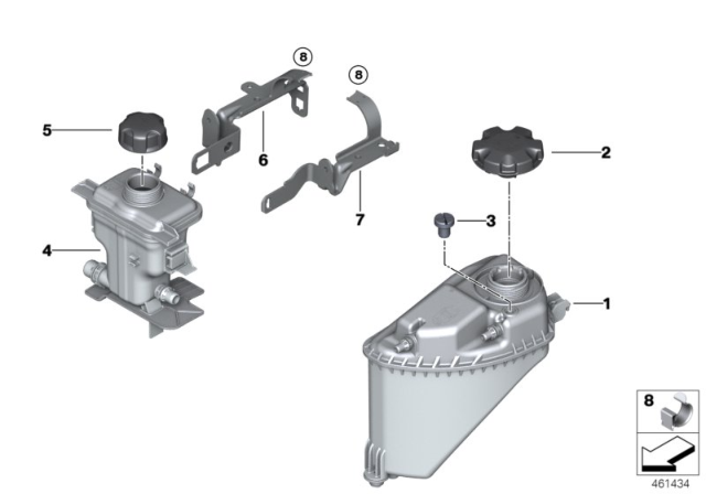 2019 BMW M550i xDrive Expansion Tank Diagram