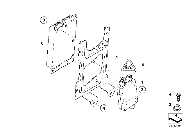 2010 BMW 650i Holder, Usb Hub Diagram for 84109129610