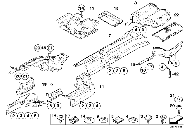 2009 BMW M5 Right Front Heat Insulation Diagram for 51487896854