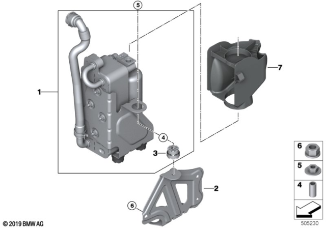 2020 BMW X4 Condenser Air Conditioning With Drier Diagram for 64509367096