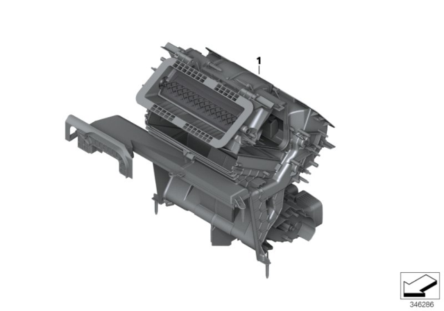 2016 BMW X5 Distributor Housing, Air Conditioner Diagram for 64119291188