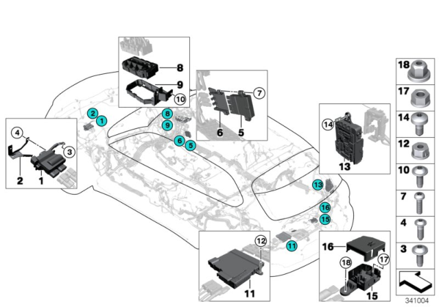 2015 BMW X5 Power Distribution Box Diagram