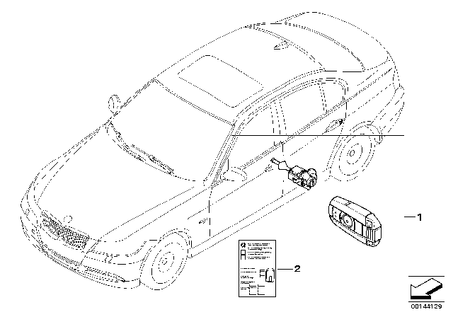 2010 BMW 328i xDrive One-Key Locking Diagram