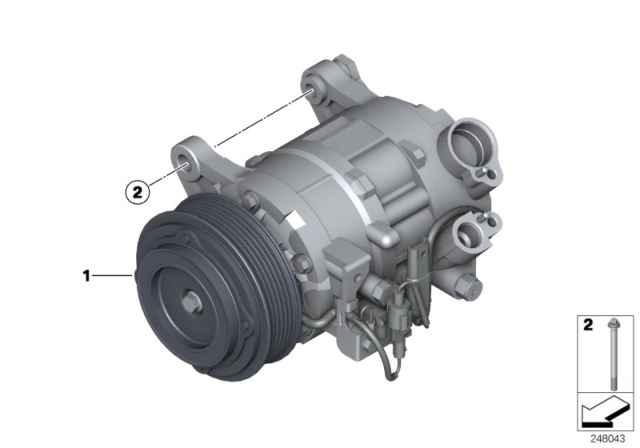 2015 BMW 428i Compressor Diagram 1