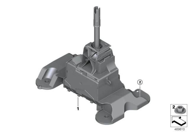 2020 BMW X1 Shift box, Gear-Selector Switch Diagram