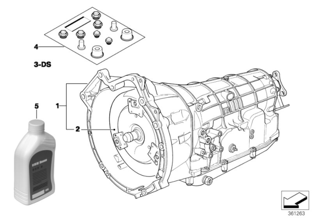 1995 BMW M3 Automatic Gearbox A5S310Z Diagram