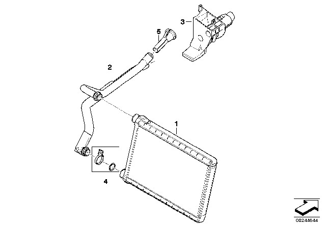 2011 BMW 128i Heat Exchanger Diagram 2