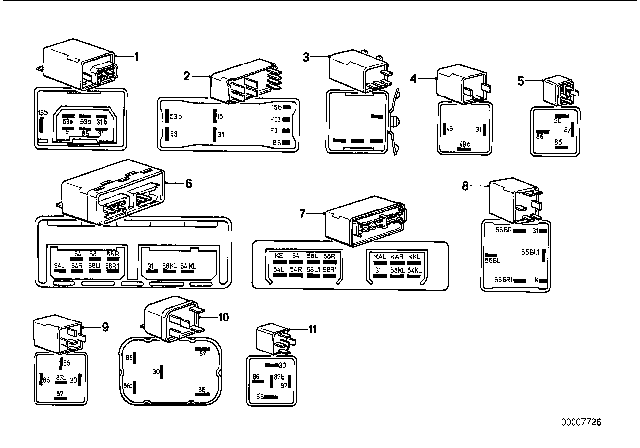 1978 BMW 733i Relay Diagram 2