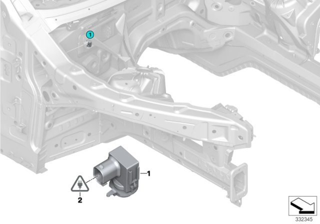 2014 BMW X5 Sensor F. Auc Diagram