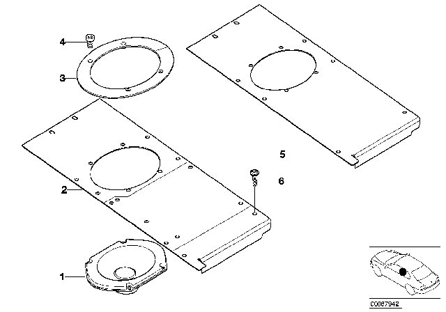 2002 BMW Z8 Loudspeaker Diagram 2