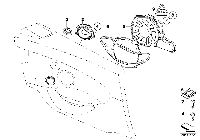 2008 BMW M6 Loudspeaker Diagram