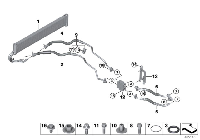 2020 BMW M2 Transmission Oil Cooling Diagram