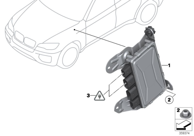 2016 BMW X5 Control Unit, Active Steering Diagram