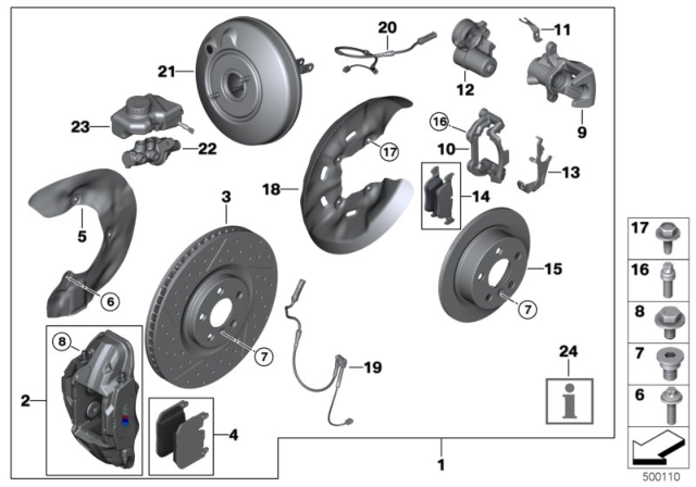 2020 BMW 228i xDrive Gran Coupe BRAKE MASTER CYLINDER Diagram for 34336889223