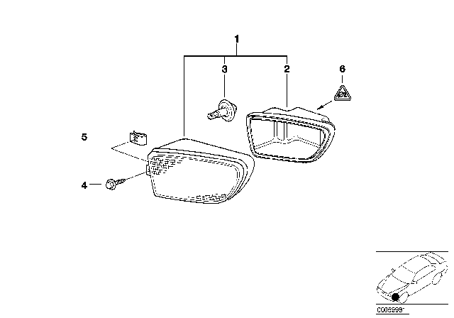 2001 BMW 540i Fog Lights Diagram 1