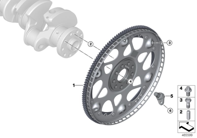 2017 BMW 750i Flywheel Diagram