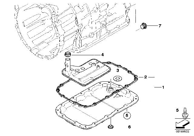 2012 BMW 328i Sump (GA6L45R) Diagram