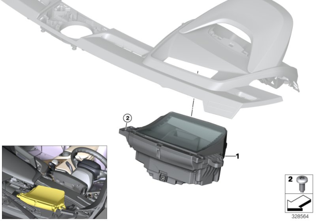 2016 BMW i8 Head-Up Display Diagram