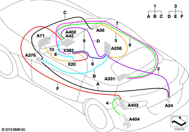 2020 BMW Z4 Repair Cable Ethernet Diagram