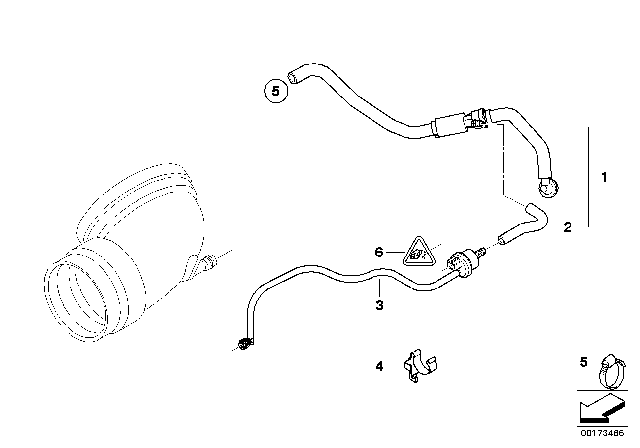 2006 BMW Z4 M Vacuum Control - Engine Diagram 1