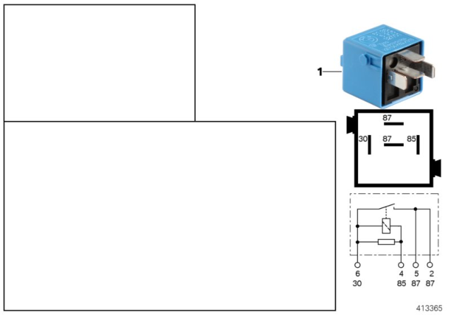 1998 BMW 328is Relay, Door Lock Heating Diagram 1