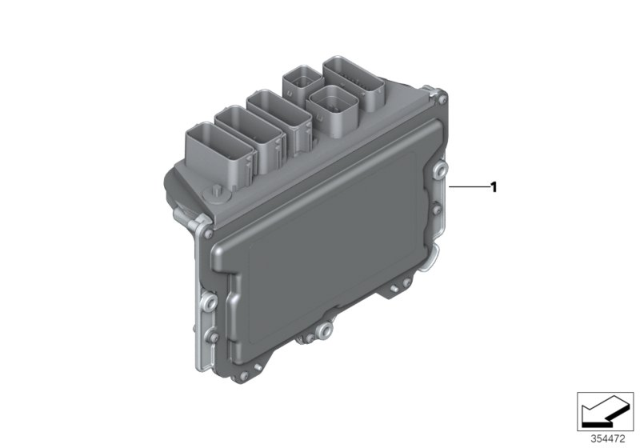 2016 BMW X1 Basic Control Unit DME Diagram