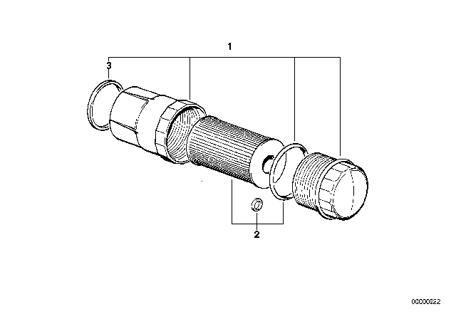 1982 BMW 528e Environmental Oil Filter Diagram